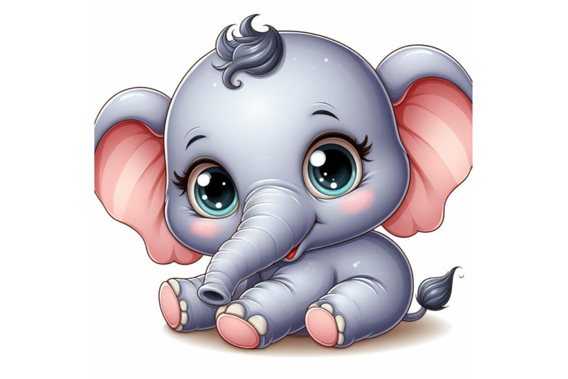 8-cute-baby-elephant-cartoon-on-w-bundle