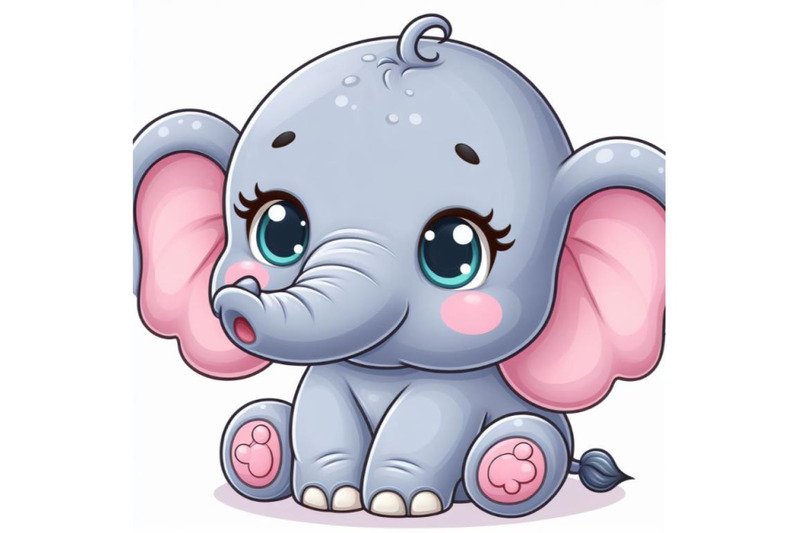 8-cute-baby-elephant-cartoon-on-w-bundle