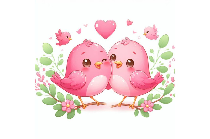 8-two-very-cute-pink-birds-in-lov-bundle