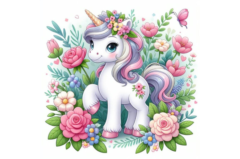 8-cute-cartoon-unicorn-with-flowe-bundle