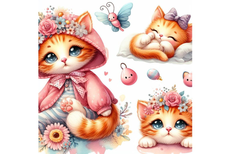 8-baby-animal-cute-cat-wate-bundle