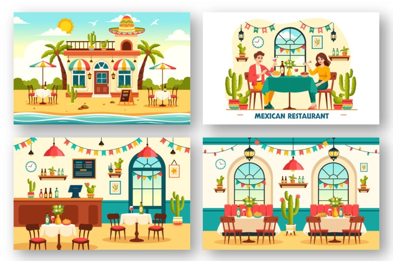9-mexican-food-restaurant-illustration