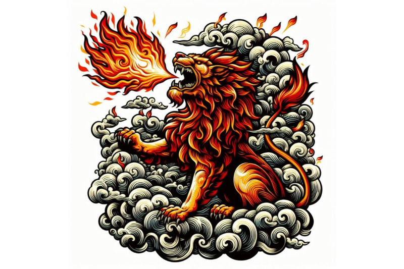 8-fire-blowing-lion-on-white-ba-bundle