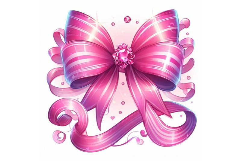 8-pink-ribbon-with-gorgeous-bow-o-bundle