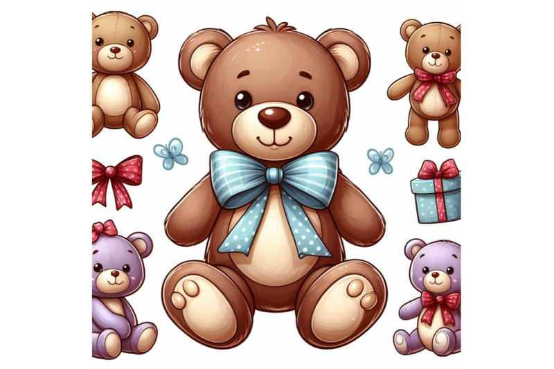 8-teddy-bear-on-white-back-bundle