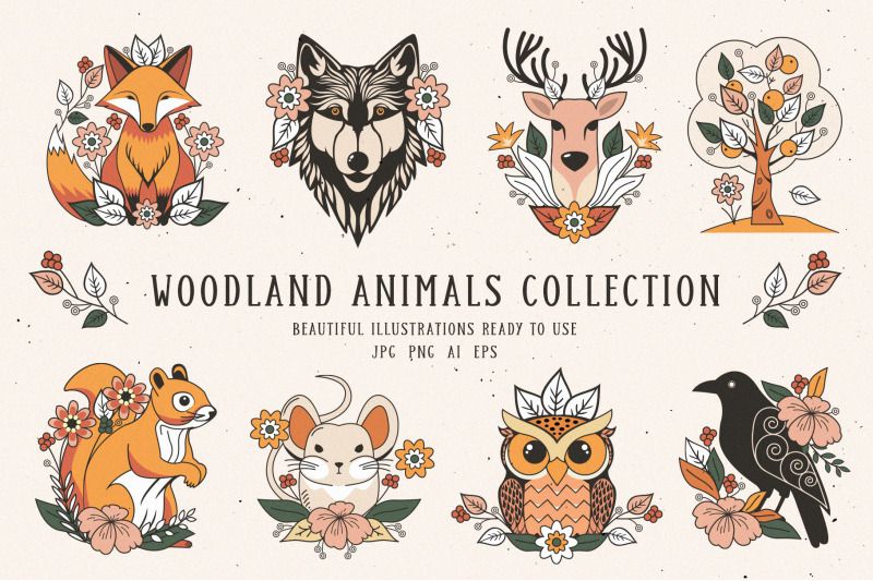 woodland-animals-collection