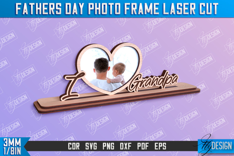 fathers-day-photo-frame-bundle-grandpa-gift-home-design-cnc-file