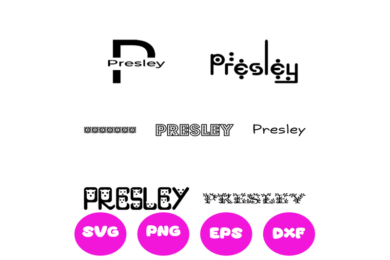 presley-girl-names-svg-cut-file