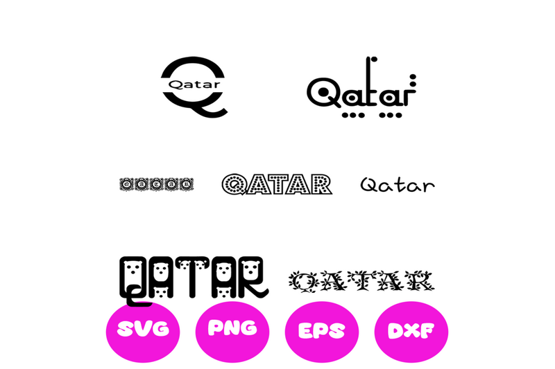 qatar-country-names-svg-cut-file
