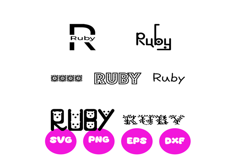 ruby-girl-names-svg-cut-file