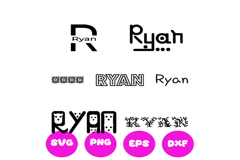 ryan-boy-names-svg-cut-file