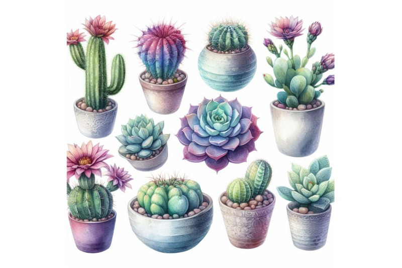 8-watercolor-succulents-cactus-on-bundle