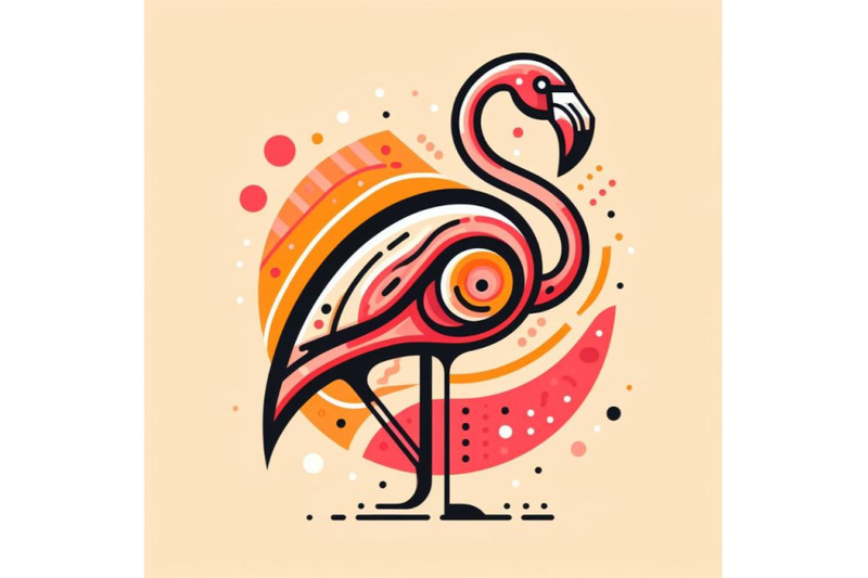 8-flamingo-abstract-art-brut-anim-bundle