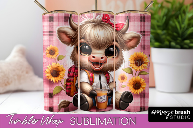 highland-cow-tumbler-wrap-sunflower-tumbler-sublimation