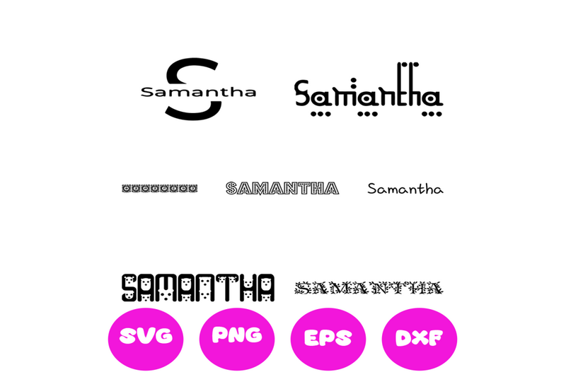 samantha-girl-names-svg-cut-file