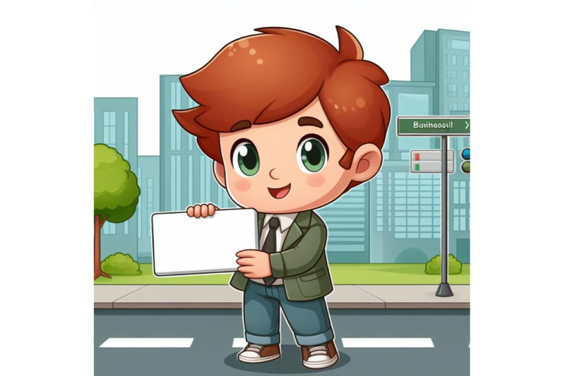 8-cartoon-kid-holding-a-blank-busbundle