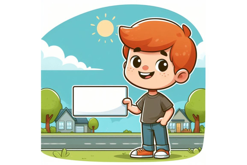 8-cartoon-kid-holding-a-blank-busbundle