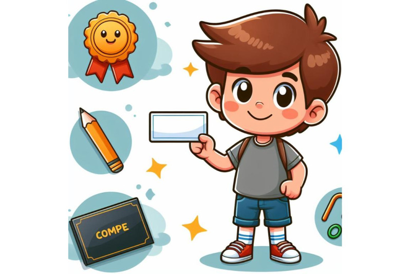 8-cartoon-kid-holding-a-blank-busbundle