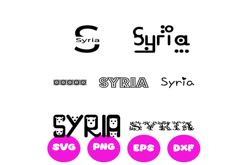 syria-country-names-svg-cut-file