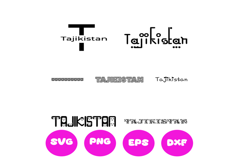 tajikistan-country-names-svg-cut-file