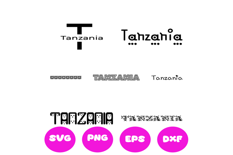 tanzania-country-names-svg-cut-file
