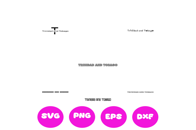 trinidad-and-tobago-country-names-svg-cut-file