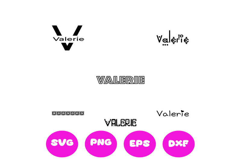 valerie-girl-names-svg-cut-file