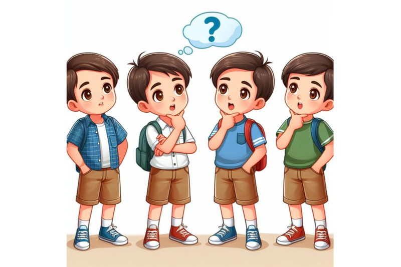8-children-boy-stand-thinking-a-bundle