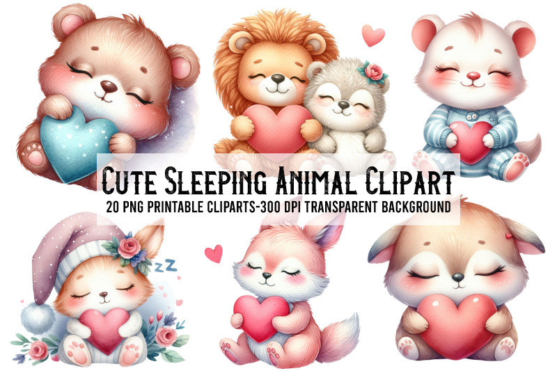cute-sleeping-animal-clipart