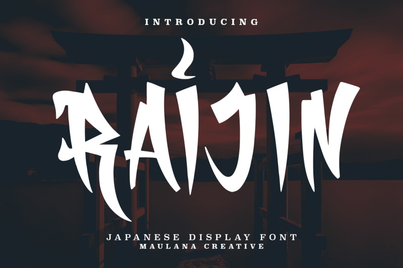 raijin-japanese-display-font