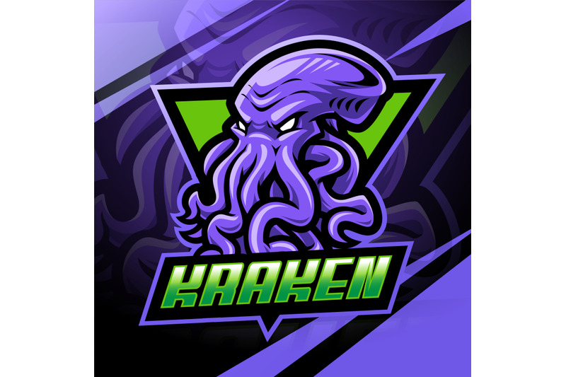 kraken-esport-mascot-logo-design