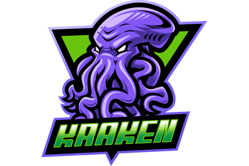 kraken-esport-mascot-logo-design