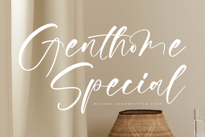 genthome-special-modern-handwritten-font