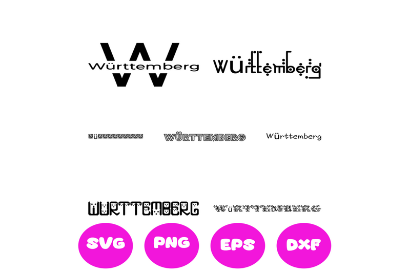 wrttemberg-country-names-svg-cut-file