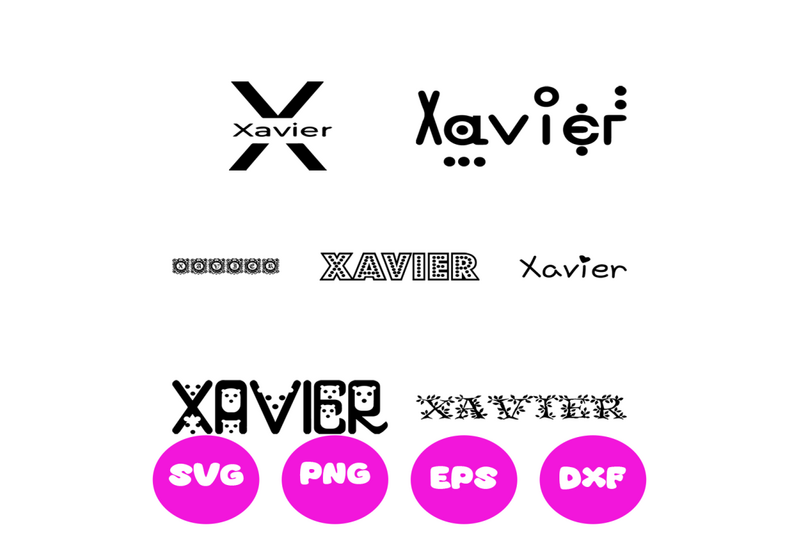 xavier-boy-names-svg-cut-file