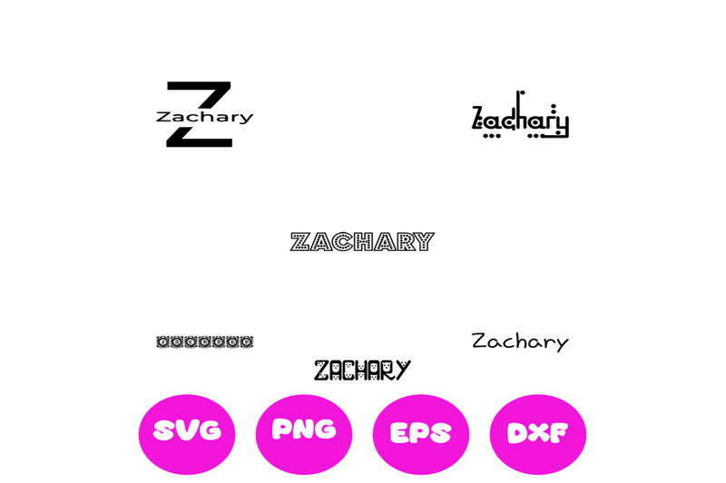 zachary-boy-names-svg-cut-file