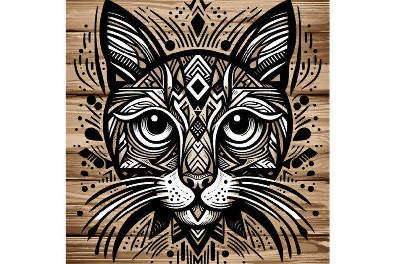 8-animal-tribal-face-cat