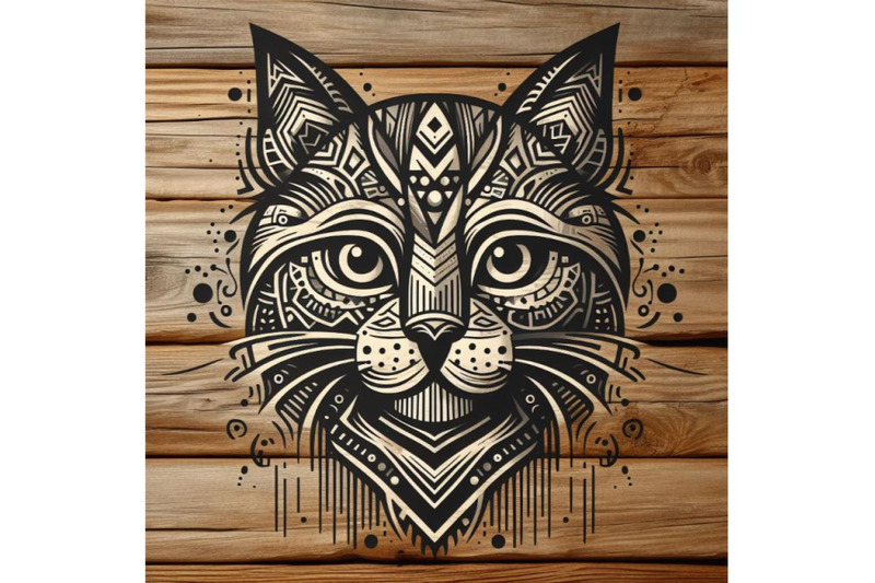 8-animal-tribal-face-cat