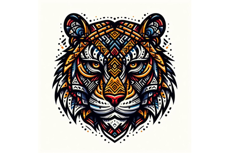 8-animal-tribal-face-tiger