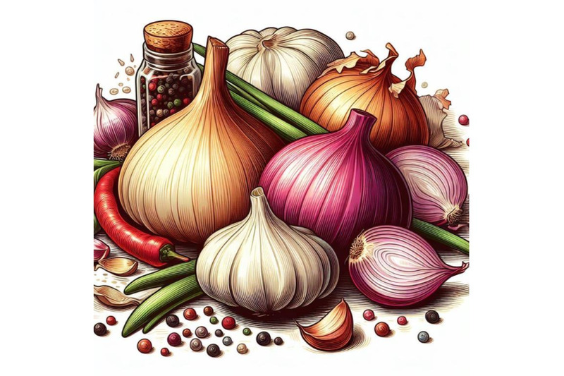 8-onion-and-garlic-illustration-bundle