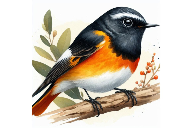 8-american-redstart-bird-watercol-bundle