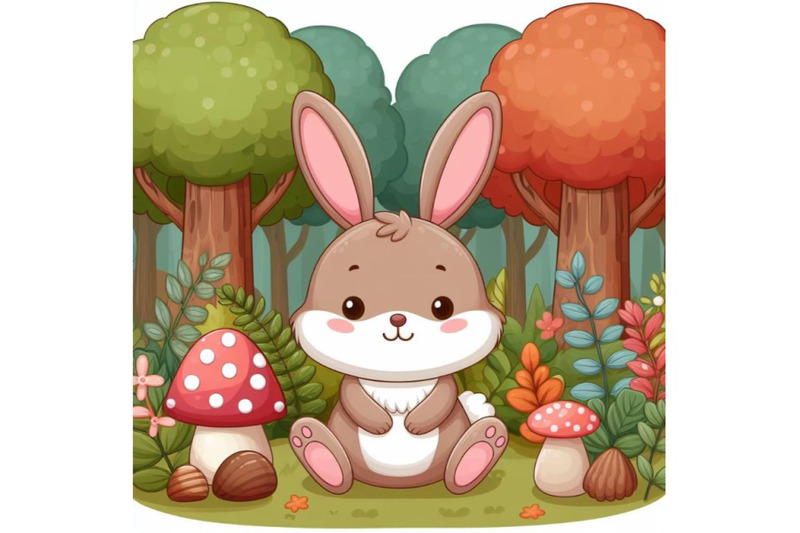 8-cute-rabbit-woodland-animal