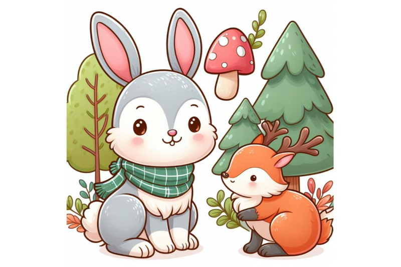 8-cute-rabbit-woodland-animal