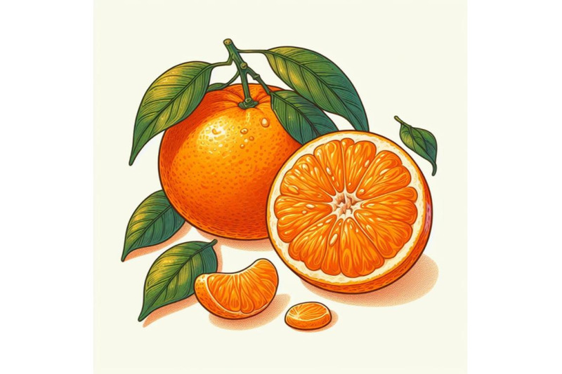 8-mandarin-orange-on-white-bundle