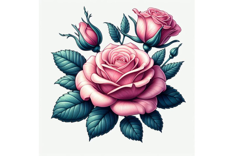 8-flowering-pink-rose-with-bundle