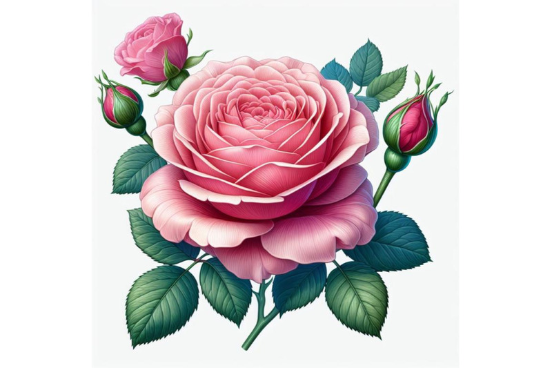 8-flowering-pink-rose-with-bundle
