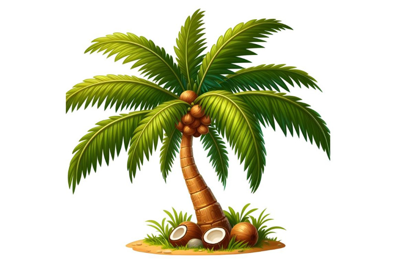 8-coconut-tree-isolated-on-white-bundle