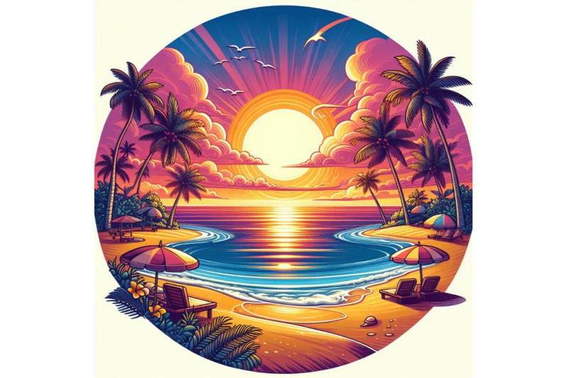 8-summer-sunset-beach-beach-vect-bundle