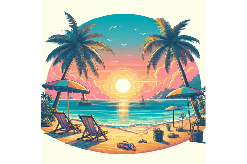 8-summer-sunset-beach-beach-vect-bundle