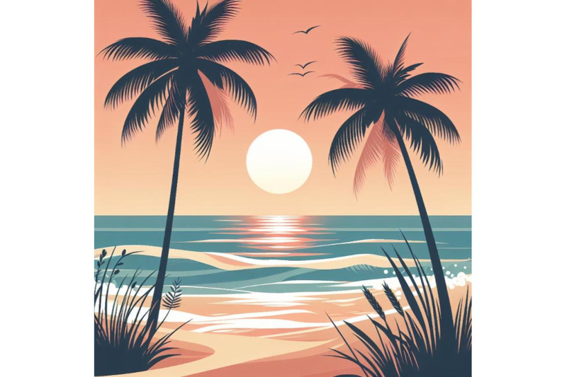 8-sunset-on-the-beach-with-palm-s-bundle